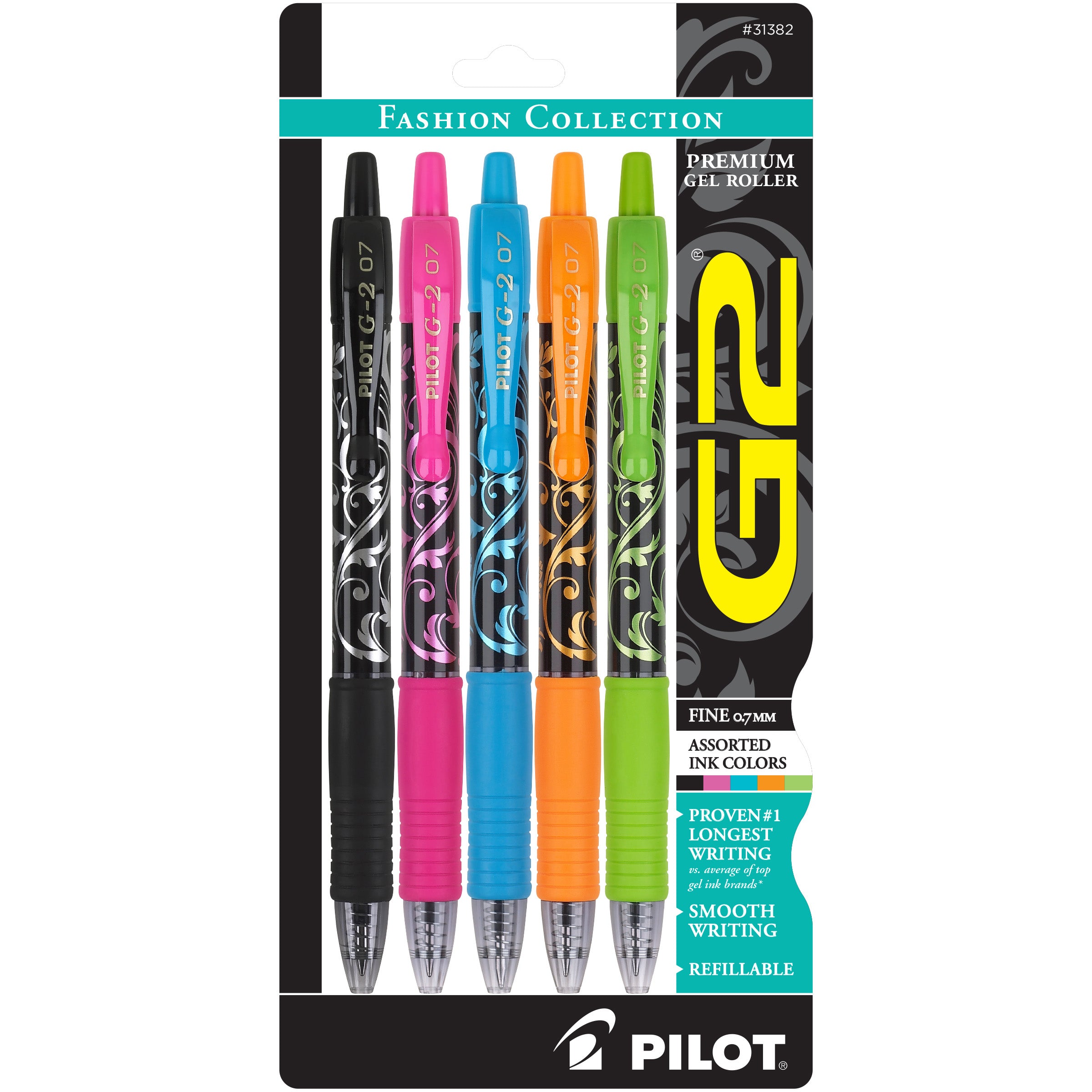Pilot G2 Gel Pens, Metallic Ink - 5 Pack – Defined Life - Official Store of  the Define My Day™ Planner