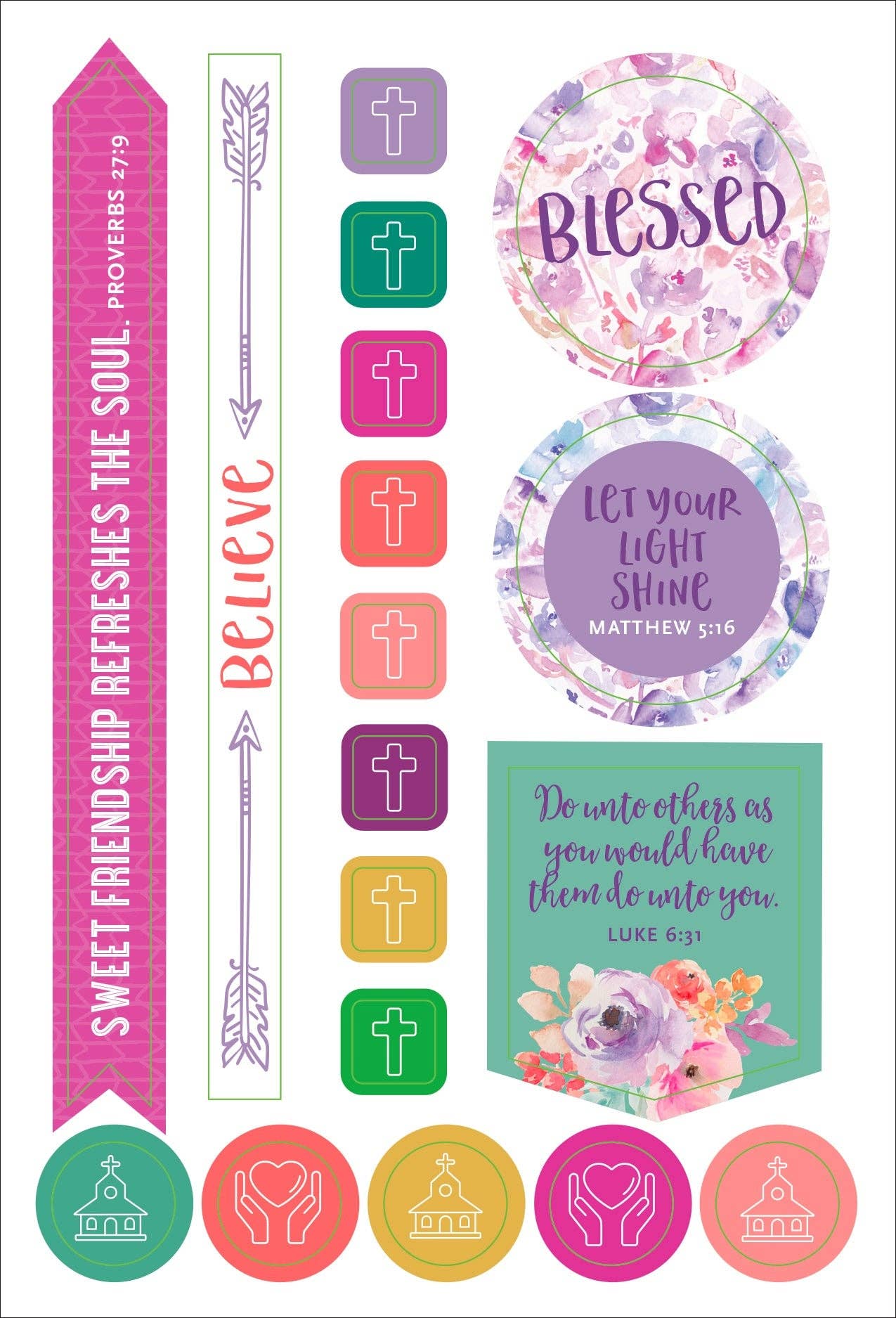 Essentials Faith Planner Stickers