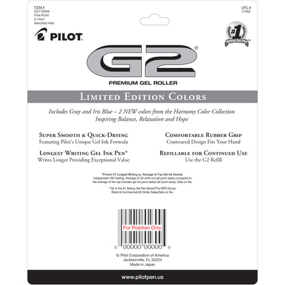 Pilot G2 LTD Edition Harmony Color Collection
