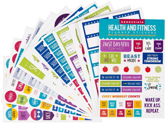 Health and Fitness Planner Stickers