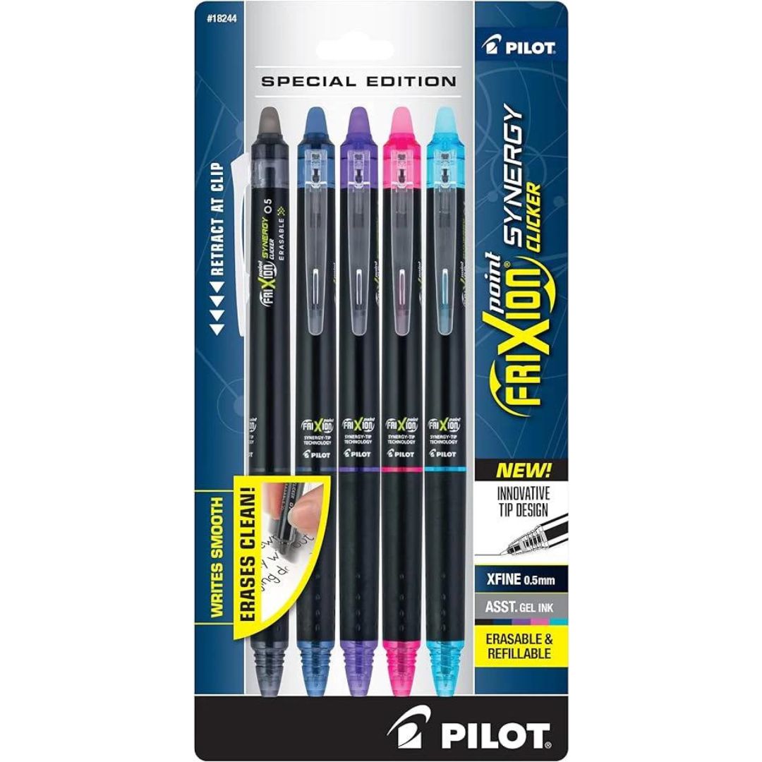 Pilot FriXion Synergy Erasable Pens 5-Pack