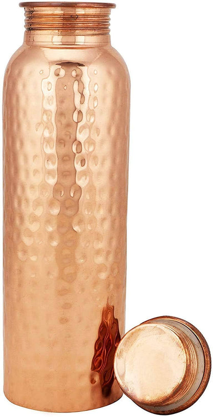 Copper Bottle Hammered (1L)