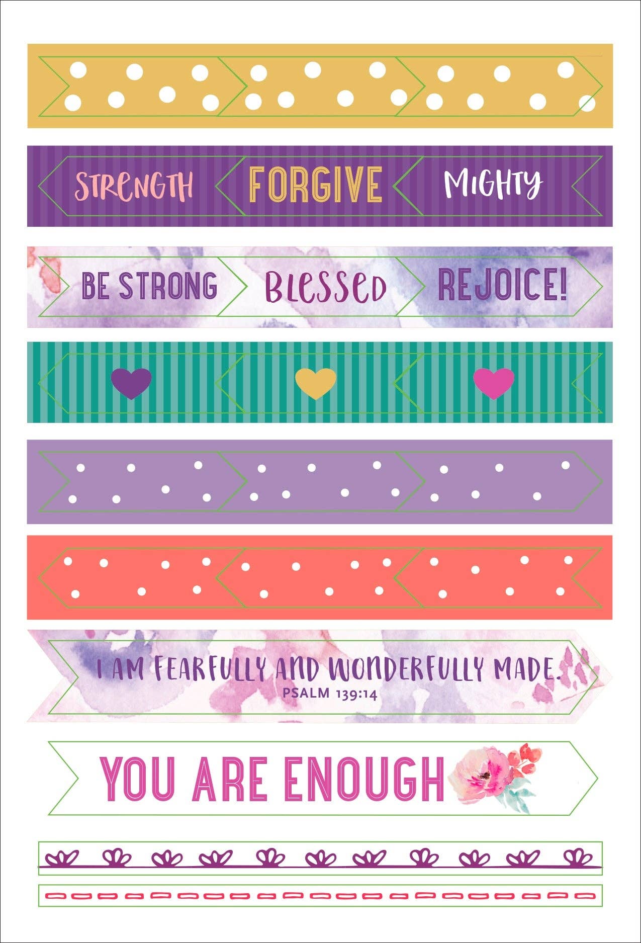 Essentials Faith Planner Stickers