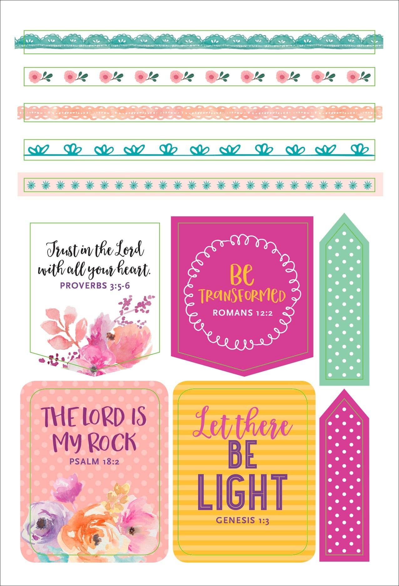 Essentials Faith Planner Stickers