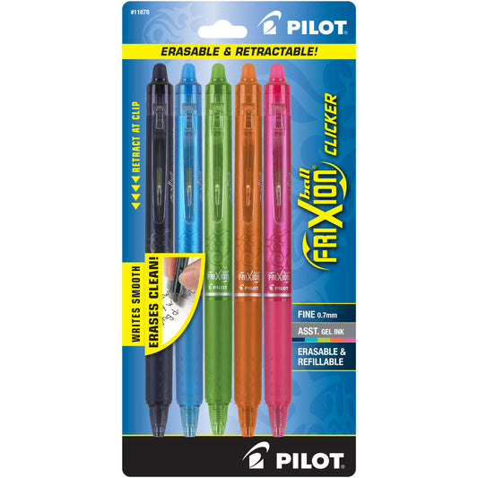 Pilot Frixion Erasable Pens - 5 Pack