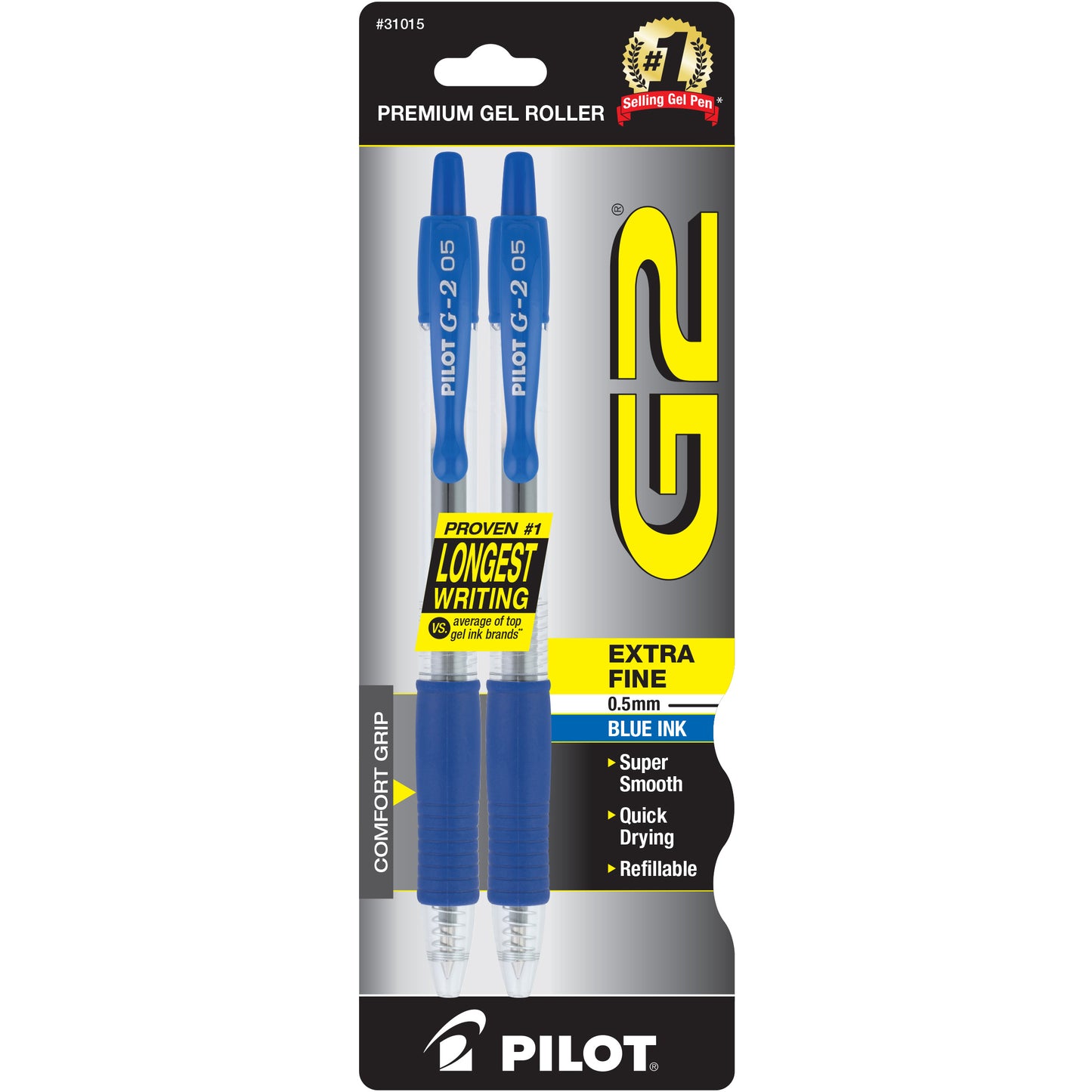 Pilot G2 Gel Pens - 2 Pack