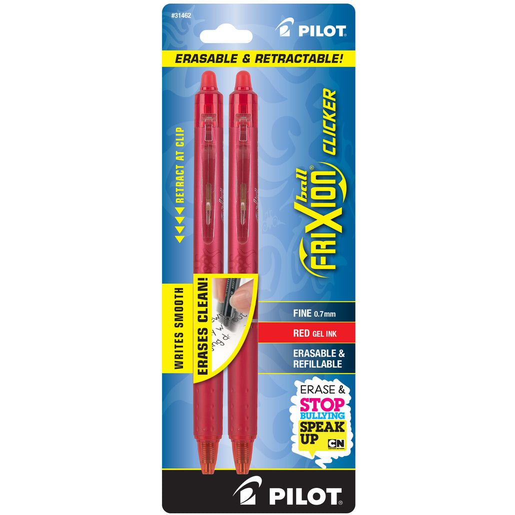 Pilot Frixion Ball Clicker Pen 2 Pack