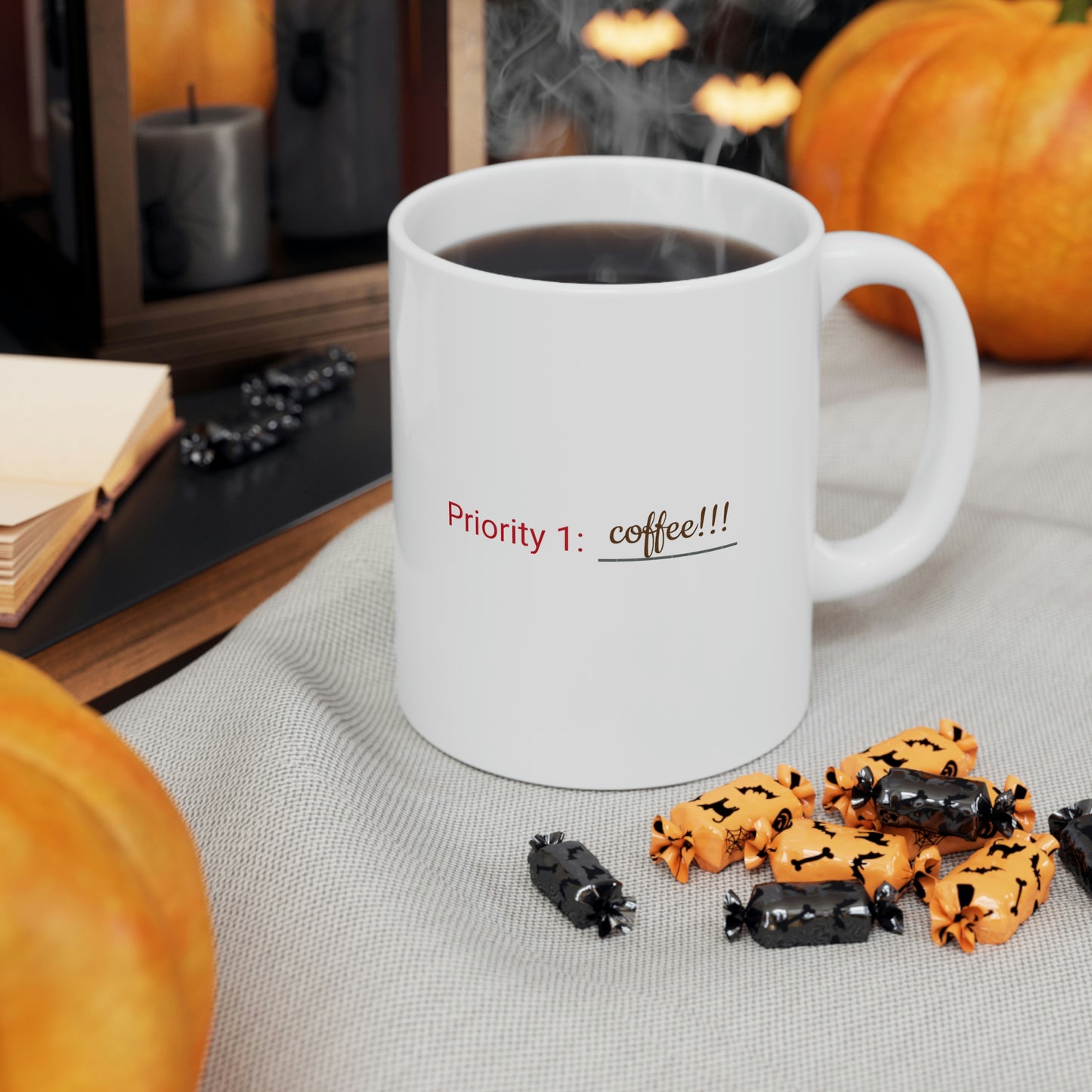 Priority 1: Coffee Ceramic Mug 11oz